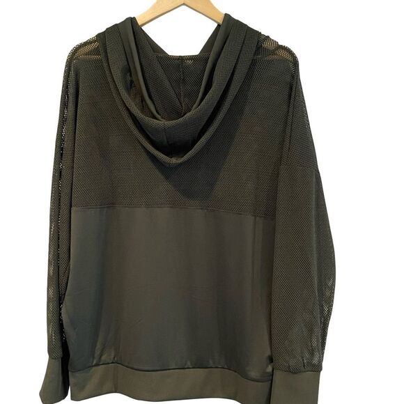 Cali Sport - Olive Green Mesh Hoodie - Picture 2 of 10